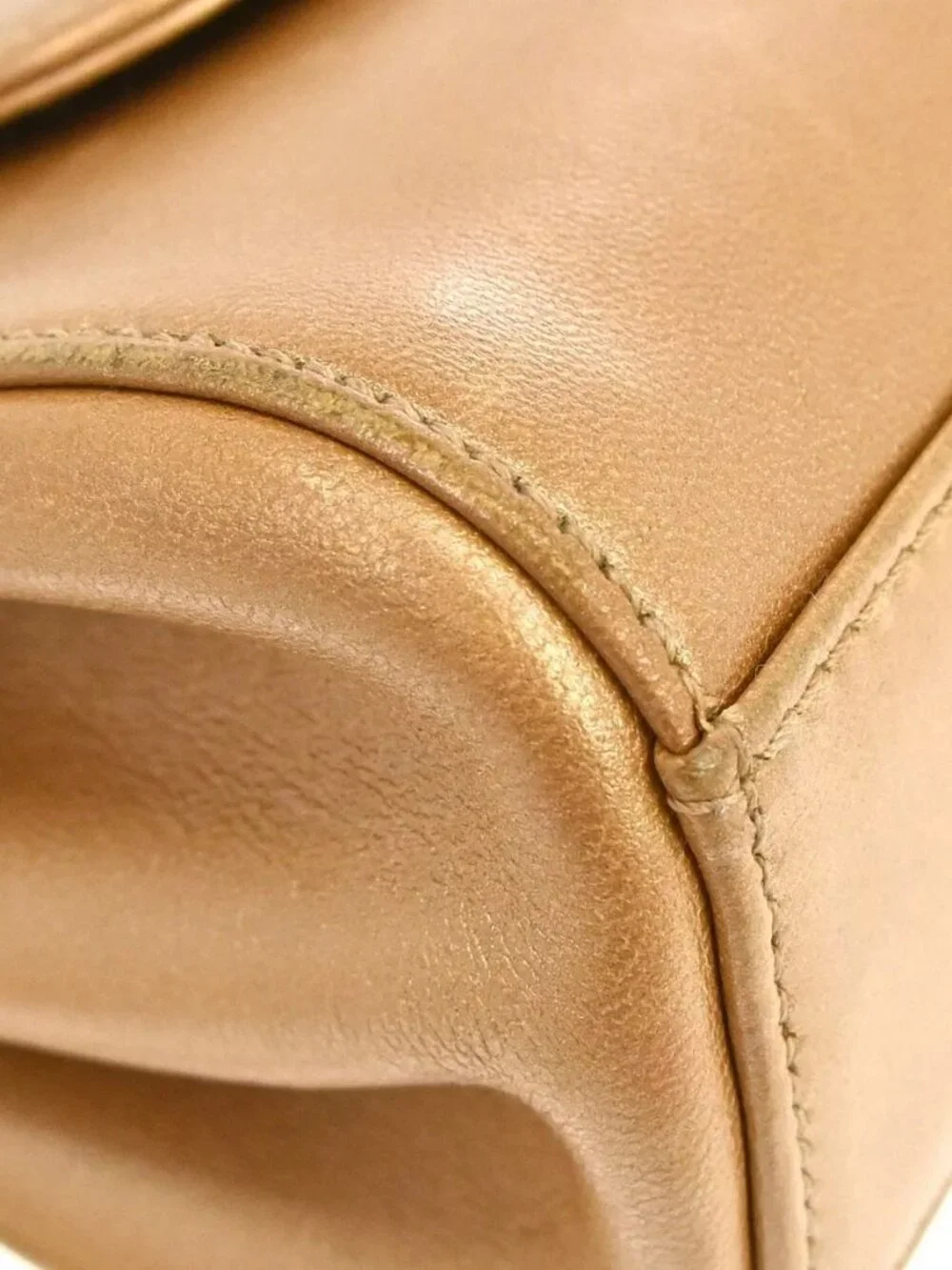 Chanel Brown Lambskin Mademoiselle Lock Shoulder Bag NQ11450
